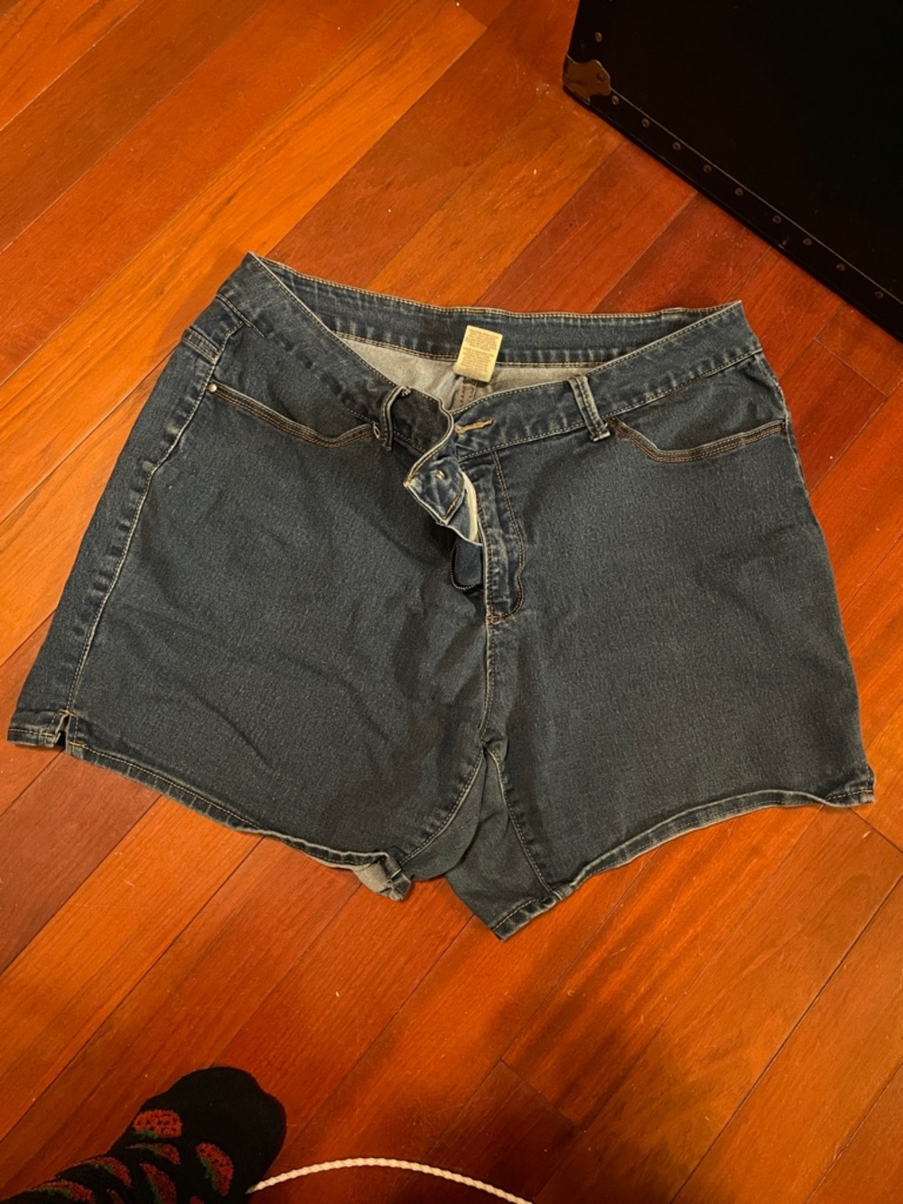 Faded Glory Dark Wash Denim Jean Shorts